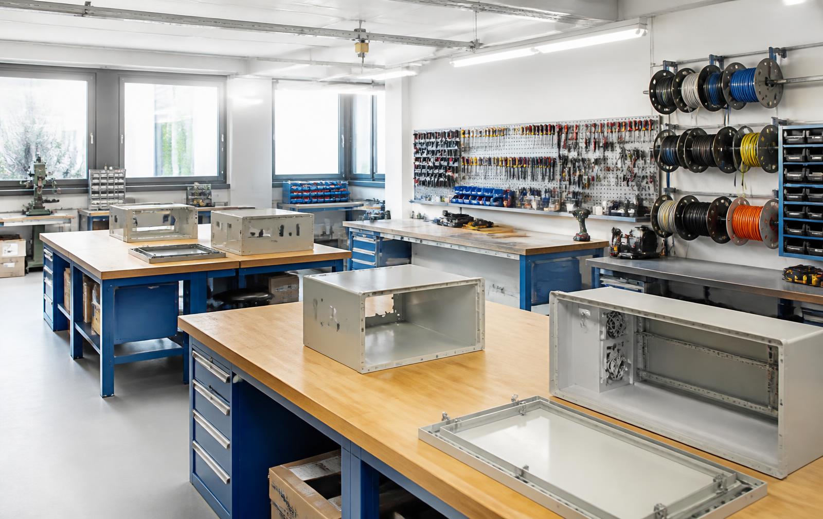 Werkstatt für den professionellen Schaltschrankbau